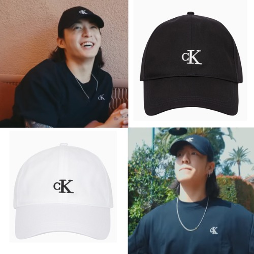 BTS ジョングク CK エンブロイダリー ロゴ キャップ男女共用 グク 帽子